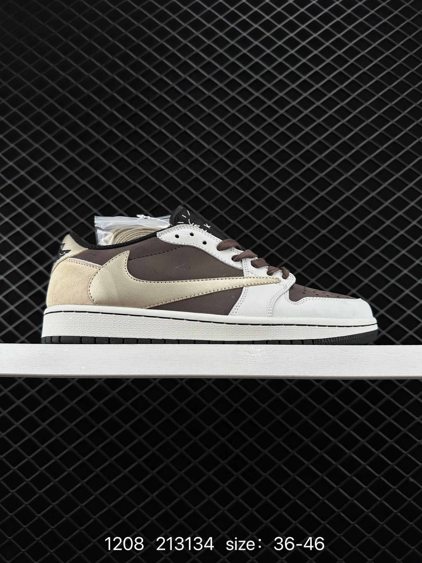 fragment design x Travis Scott x Nike Air Jordan 1 Low OG SP”Black/Green Toe“